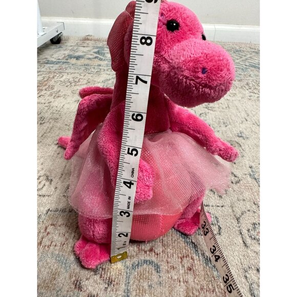 Pink Douglas Plush Dragon Toy With Tutu & Sparkly Wings - Picture 3 of 11